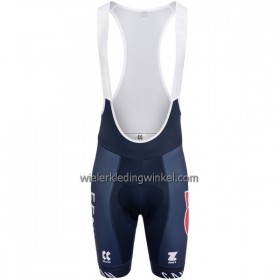 Fietsbroek Kort met Bretels 2022 Alpecin-Fenix Blauw
